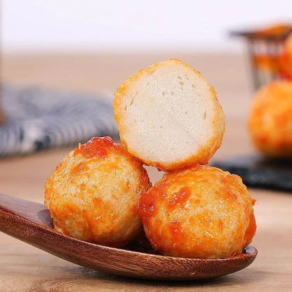 [新货亏本冲销量] 比比赞 Q弹鱼丸 香辣烧烤味 即食解馋 海味零食小吃休闲食品袋装 Bibizan Bouncy Fish Ball Spicy BBQ Flavor Viral Snack Ready To Eat (100g)