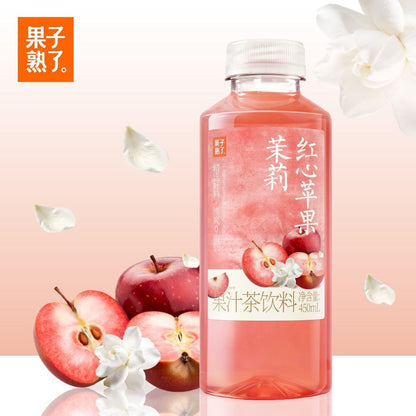 [新货亏卖冲销量] 果子熟了 果汁茶饮料 多肉荔枝茉莉 凤梨柳橙 红心苹果 多口味混合 清爽0脂肪 果茶饮品 Mixed Fruit Tea Drink 0 Fat (450ml)