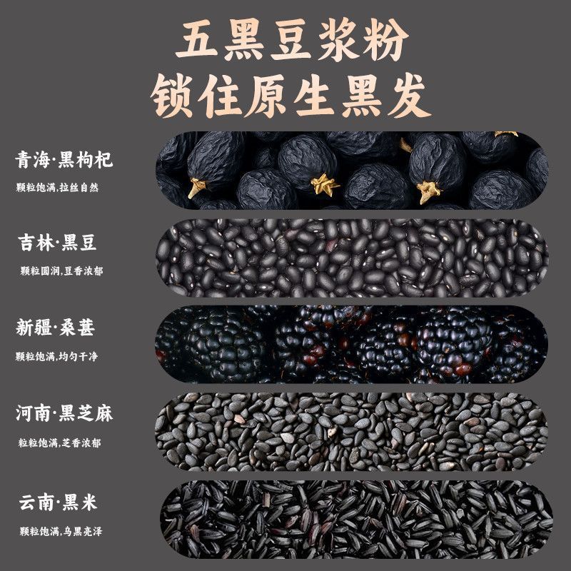 [新货亏卖冲销量]  九济堂 五红豆浆粉 五黑豆浆粉 黄芪豆浆粉 五红杏仁七白饮 冲泡早餐代餐谷物饮品 Instant Soy Milk & Grain Drink (20g*16s)