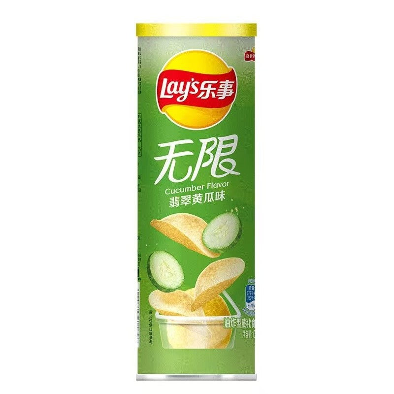 [新货亏本冲销量] 乐事 无限罐装薯片 办公室小吃零食休闲解馋 Lay's Stax Potato Chips Office Snacks Assorted Flavors Keropok Kentang (104g)