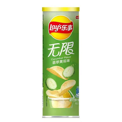 [新货亏本冲销量] 乐事 无限罐装薯片 办公室小吃零食休闲解馋 Lay's Stax Potato Chips Office Snacks Assorted Flavors Keropok Kentang (104g)