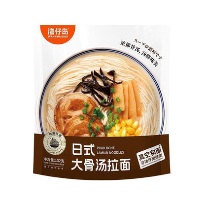 [新货亏本冲销量] 湾仔岛 日式大骨汤拉面 酸辣豚骨 草本鸡汤 非油炸方便面 早餐面速食夜宵半干面 WanChaiDao Japanese Ramen Non-fried Instant Noodle (147g)
