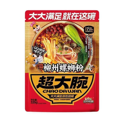 [新货亏本冲销量] 三只松鼠 超大腕 超大碗 螺蛳粉 虎皮凤爪 柳州米线米粉方便速食 Three Squirrels River Snails Rice Noodles (270g)