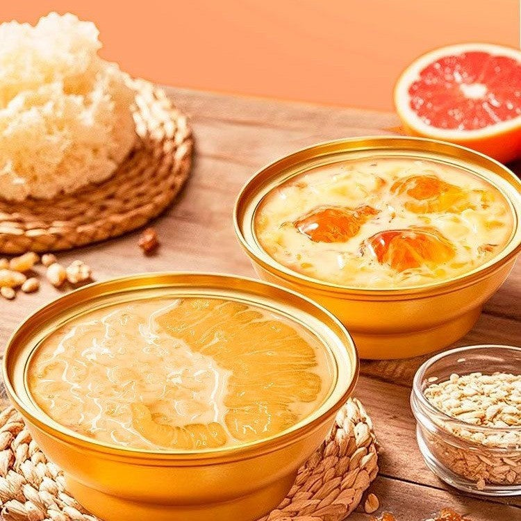 【新货亏本冲销量】郭府燕 即食花胶 杨枝甘露 椰香紫米 玫瑰燕窝 花胶粥 速食鱼胶羹 送礼营养 孕妇代餐粥 Mango Pomelo Sago Nutritious Meal Replacement (165g)