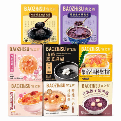 [新货亏卖冲销量] 宝之素 即食港式甜品 八宝粥 低脂饱 腹懒人早餐 夜宵 充饥速食盲盒 Instant Eight Treasure Porridge Dessert (195g*6))