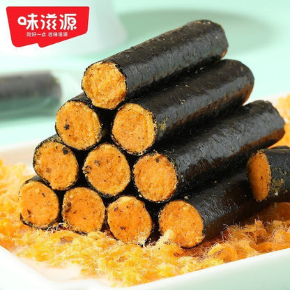 [新货亏卖冲销量] 光庆 海苔肉松蛋卷酥 海苔夹心脆卷 紫菜肉松 耐吃 网红休闲零食 Seaweed Pork Floss Egg Roll Snack (200g)