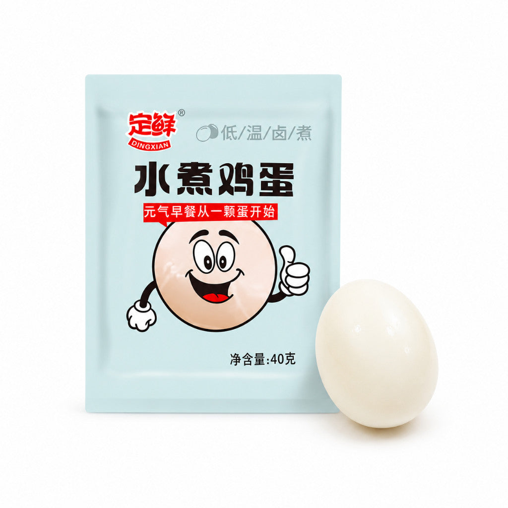 [新货亏卖冲销量] 定鲜 无壳水煮鸡蛋 带壳茉莉花茶叶蛋 即食高蛋白早餐蛋 健身轻食方便速食 Ready-to-Eat Boiled Egg (1s)