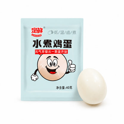 [新货亏卖冲销量] 定鲜 无壳水煮鸡蛋 带壳茉莉花茶叶蛋 即食高蛋白早餐蛋 健身轻食方便速食 Ready-to-Eat Boiled Egg (1s)