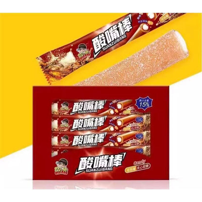 [新货亏卖冲销量] 萌小帅 酸嘴棒 草莓味 葡萄味 白桃味 可乐味 酸甜软糖 休闲零食 Sour Candy Straws (30s)
