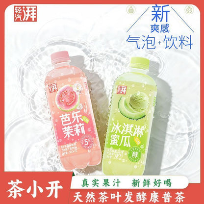 [新货亏本冲销量] 茶小开 轻汽湃 气泡饮料 果汁气泡康普茶 芭乐茉莉 冰淇淋蜜瓜 低糖气泡水 ChaXiaoKai Low Sugar Sparkling Drinks (500ml)