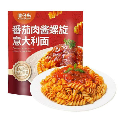[新货亏本冲销量] 湾仔岛 番茄意面 非油炸螺旋面意大利面意粉儿童方便速食快捷早餐 WAN CHAI DAO Kids Friendly Tomato Pasta Non-Fried Healthy Instant Meal (180g)