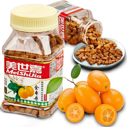 [新货亏本冲销量] 美世嘉 佛手果 金枣 柚子丹 怀旧潮汕特产零食 MeiShiJia Buddha Hand Citron Kumquat Pomelo Preserved Plum Pills Snack (60g)