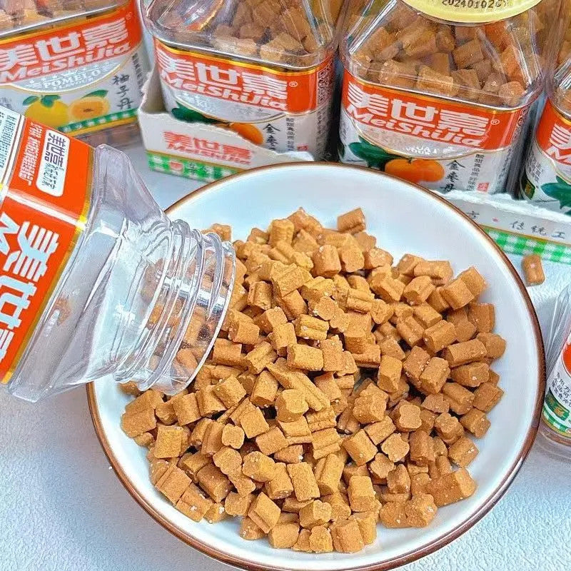 [新货亏本冲销量] 美世嘉 佛手果 金枣 柚子丹 怀旧潮汕特产零食 MeiShiJia Buddha Hand Citron Kumquat Pomelo Preserved Plum Pills Snack (60g)