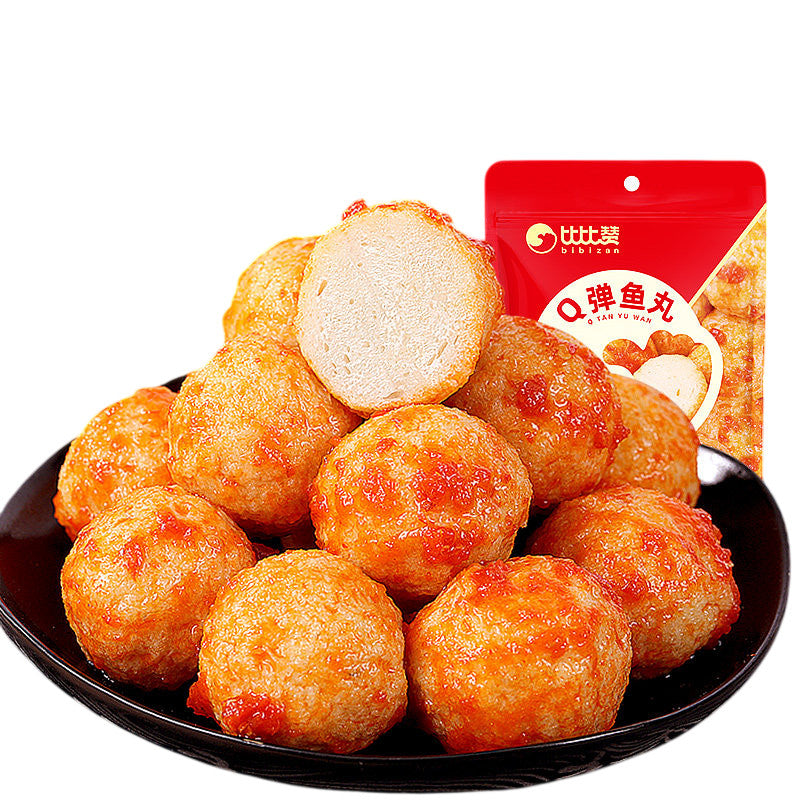 [新货亏本冲销量] 比比赞 Q弹鱼丸 香辣烧烤味 即食解馋 海味零食小吃休闲食品袋装 Bibizan Bouncy Fish Ball Spicy BBQ Flavor Viral Snack Ready To Eat (100g)
