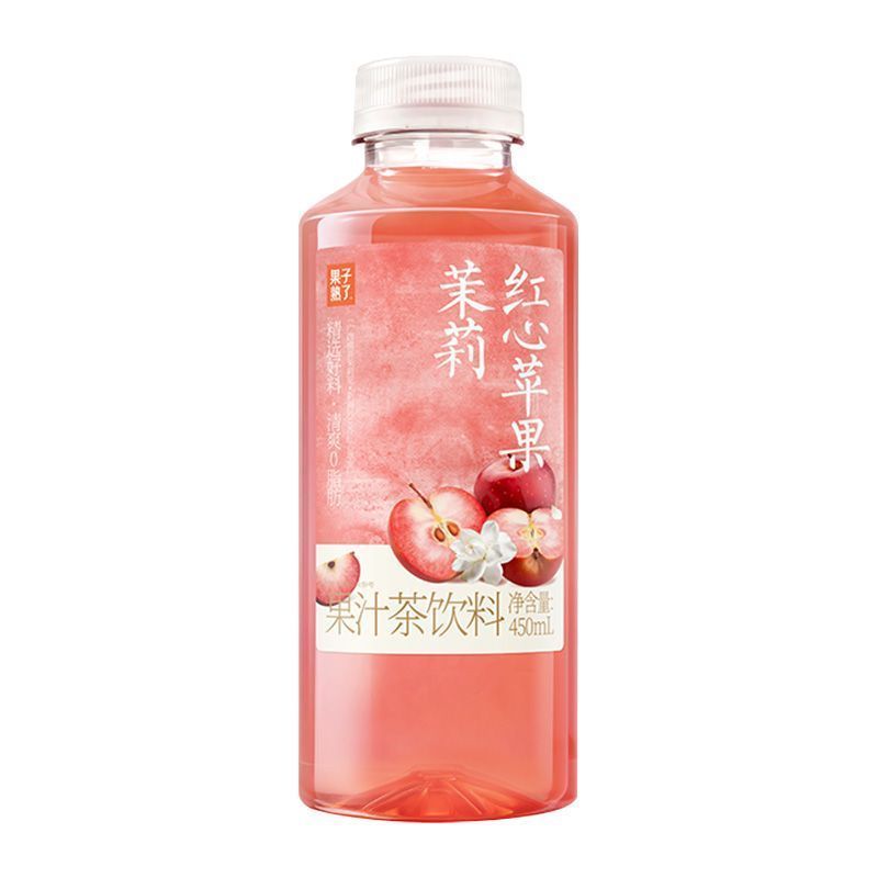 [新货亏卖冲销量] 果子熟了 果汁茶饮料 多肉荔枝茉莉 凤梨柳橙 红心苹果 多口味混合 清爽0脂肪 果茶饮品 Mixed Fruit Tea Drink 0 Fat (450ml)