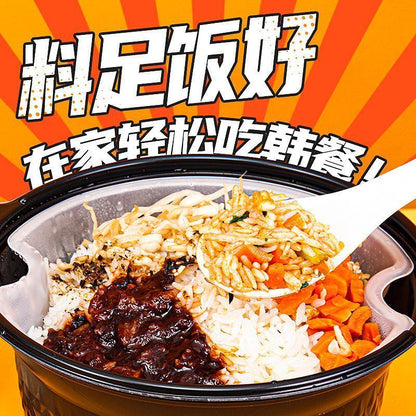 [新货亏卖冲销量] 雷洽 自热石锅拌饭 韩式烤肉拌饭 懒人免煮 自热米饭 学生宿舍 夜宵方便 速食整箱 Self-Heating Korean Bibimbap (361g)