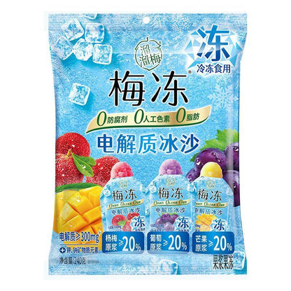 [新货亏卖冲销量] 溜溜梅 电解质冰沙 鲜果棒 冰淇淋 果冻 冷饮 儿童休闲 解暑零食 Plum Electrolyte Ice Jelly Pops (240g)