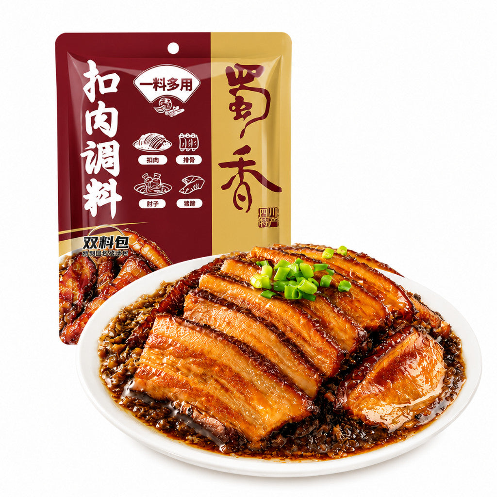 [新货亏卖冲销量] 蜀香 扣肉调料 四川蒸烧 白咸烧白酱汁 芽菜料包 家用 商用 扣肉酱料 Stewed Pork Sauce Seasoning (150g)