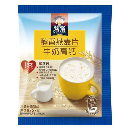 [新货亏本冲销量] 桂格 散装燕麦片 独立小包装麦片 5黑 5红 5白 5润 玉米鸡肉无米粥 贝贝南瓜无米粥 红豆轻乳 蕉香轻乳软糯麦片 牛奶高钙 红枣高铁营养麦片 Quaker Oatmeal Individual Pack (1s)