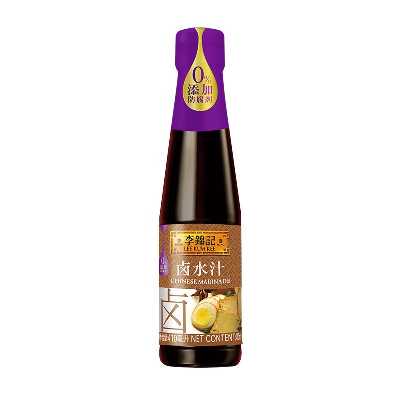 [新货亏本冲销量] 李锦记 卤水汁 调味料卤肉卤菜卤皆可酱油凉拌调味品 Lee Kum Kee Chinse Marinade Sauce  Sos Braising (410ml）