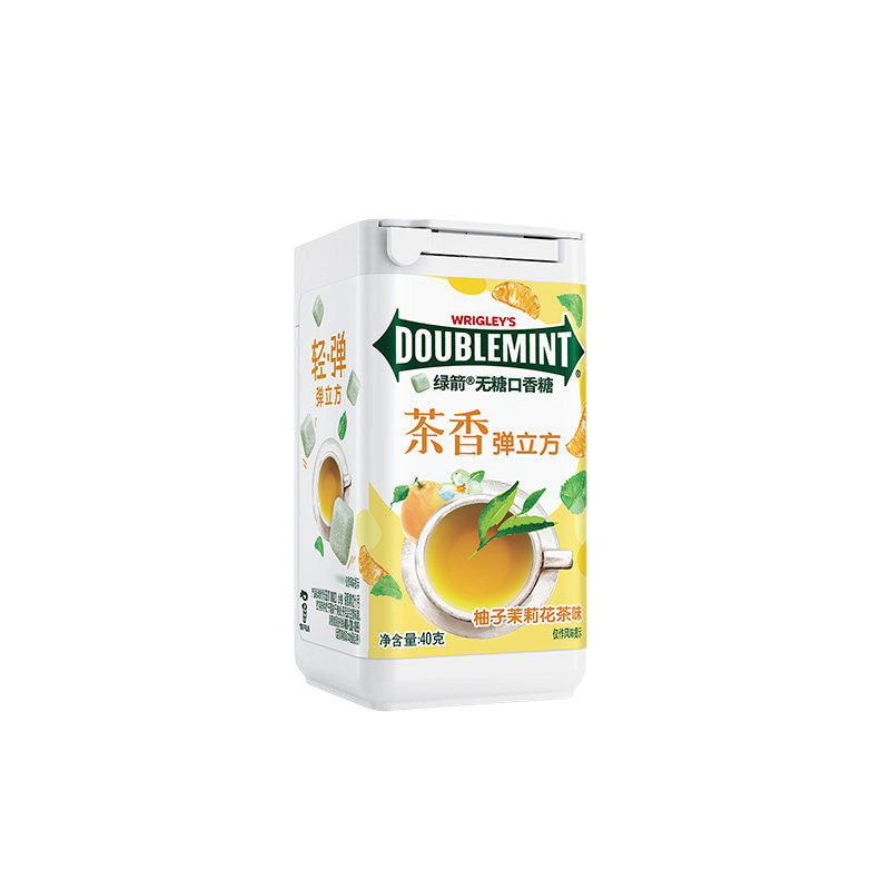 [新货亏本冲销量] 绿箭 5弹立方 无糖口香糖 箭牌 柚子茉莉花味 清新口气糖果 清凉薄荷 木糖醇 Wrigley‘s Doublemint 5 Cube Sugar-Free Gum Xylitol Mint Candy (40g)