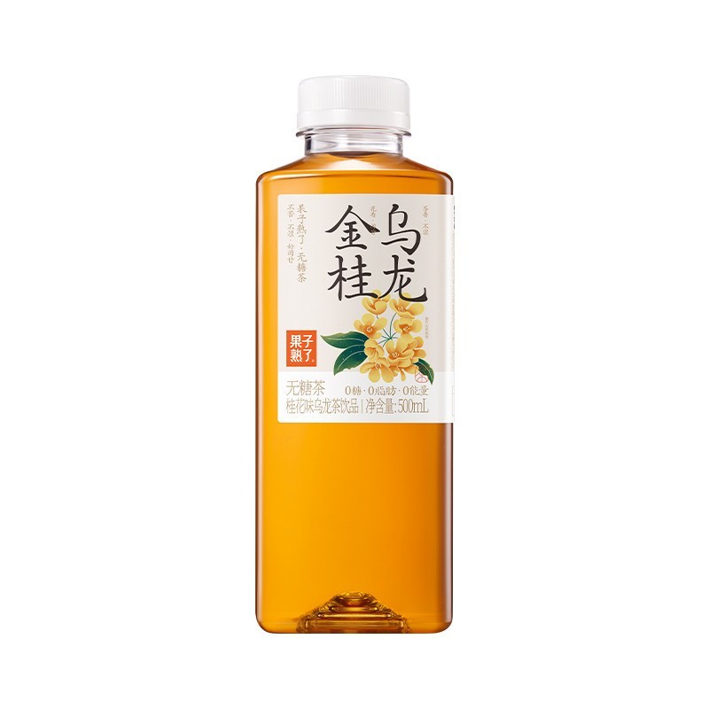 [新货亏本冲销量] 果子熟了 无糖茶 乌龙茶 龙井茶 青青龙井 茉莉龙井 玫瑰花茶 金桂乌龙 栀栀乌龙 GuoZiShuLe Oolong Longjing Tea (500ml)