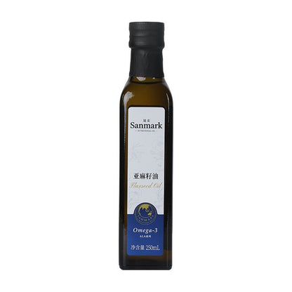 [新货亏本冲销量] 晟麦一级低温压榨亚麻籽油 可直饮 高Omega-3 Sanmark Flaxseed Oil Health Cooking Oil Edible Oil (250ml)