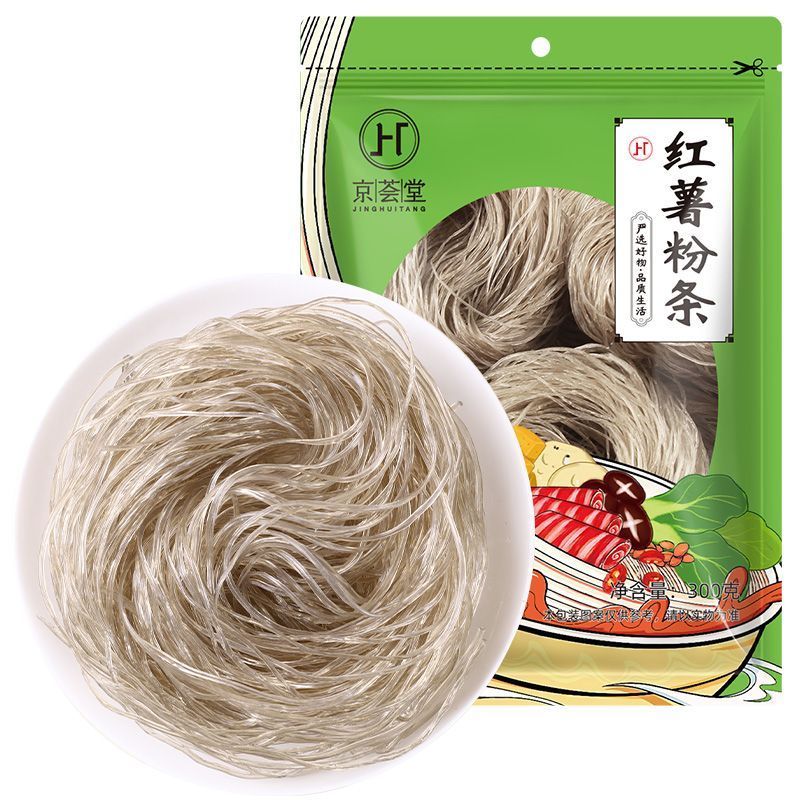 [新货亏卖冲销量] 京荟堂 红薯粉条 酸辣粉粉 皮宽粉 方便早餐 夜宵速食 粉条 Sweet Potato Glass Noodles (300g)