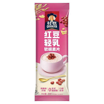 [新货亏本冲销量] 桂格 散装燕麦片 独立小包装麦片 5黑 5红 5白 5润 玉米鸡肉无米粥 贝贝南瓜无米粥 红豆轻乳 蕉香轻乳软糯麦片 牛奶高钙 红枣高铁营养麦片 Quaker Oatmeal Individual Pack (1s)