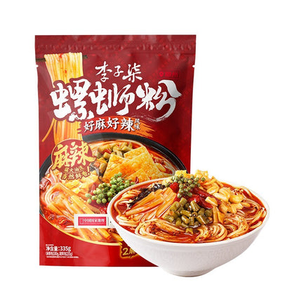 [新货亏本冲销量] 李子柒 柳州螺蛳粉 爆椒酸笋 酸辣粉 好麻好辣风味 卤蛋螺蛳粉加料加辣 老坛酸笋 酸辣金汤 香菜 螺丝粉 LiZiQi River Snail Rice Noodles Hot & Sour Noodles
