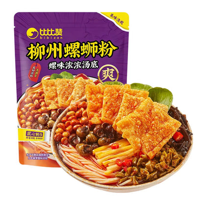 [新货亏本冲销量] 比比赞 柳州螺蛳粉 正宗广西特产腐竹速食米粉 酸辣粉 夜宵风味小吃 Bibizan Liuzhou LuoSiFen River Snail Instant Rice Noodles (260g)