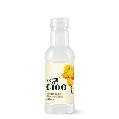 [新货亏本冲销量] 农夫山泉水溶C100 柠檬/血橙/青皮桔 维生素C果汁饮料 补水啦 Nongfu Spring C100 Lemon/Blood Orange/Calamansi Juice (445ml)