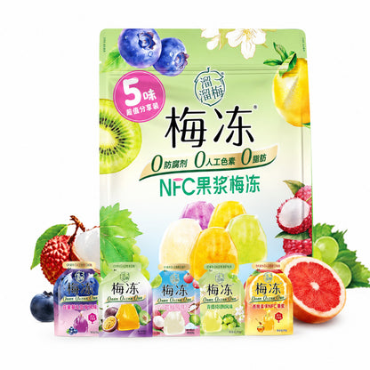 [新货亏卖冲销量] 溜溜梅 梅冻大礼包 水果果冻 0脂肪 0色素 办公室 休闲零食 年货礼包 Plum Jelly Snack Gift Pack (520g)