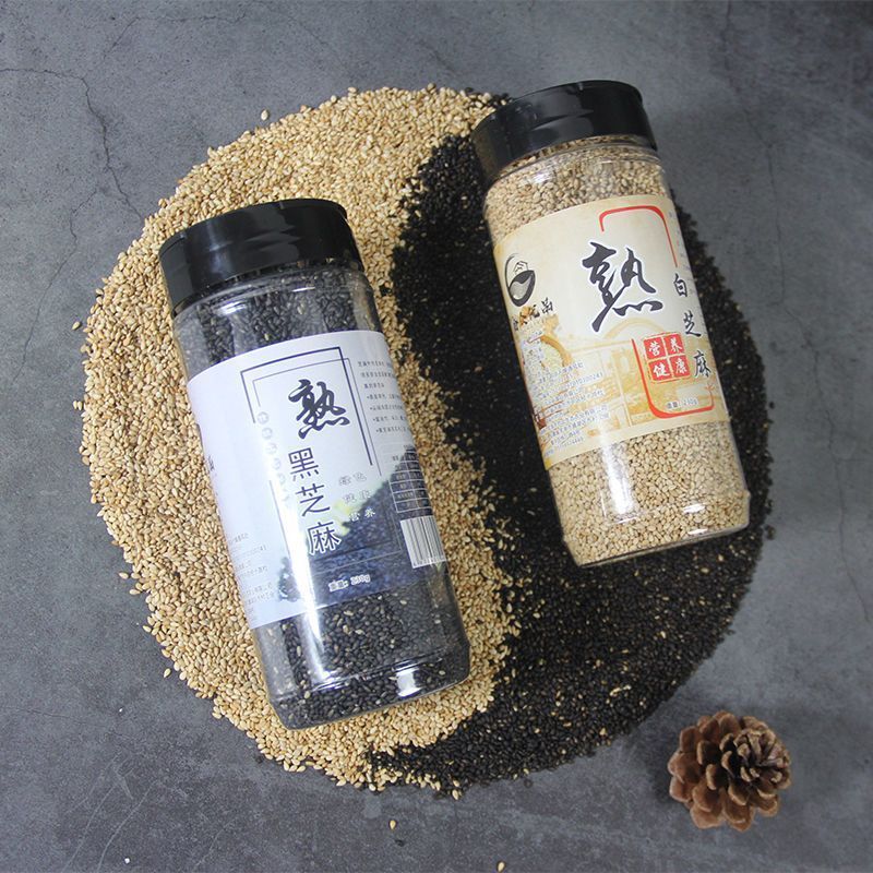 [新货亏本冲销量] 拾众优品 熟黑芝麻 熟白芝麻 熟黑白芝麻 无干燥剂 熟芝麻 Ready Eat Black White Sesame (230g)