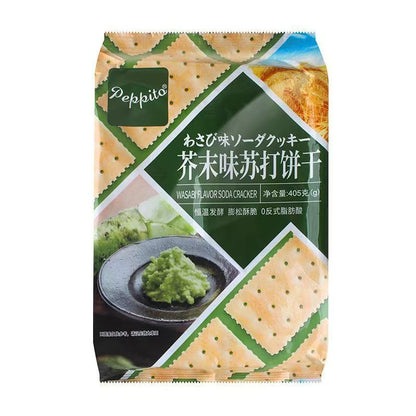 [新货亏本冲销量] PEPPITO 苏打饼干 海盐苏打饼干 黑松露奇亚籽苏打饼干 松茸味奇亚籽苏打饼干 黑松露黑麦苏打饼干 番茄味苏打饼干 海苔味苏打饼干 芥末味苏打饼干 孕妇可吃 Peppito Soda Crackers (405g)