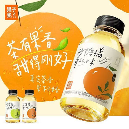 [新货亏本冲销量] 果子熟了 果味茶 砂糖橘单丛 青苹果乌龙味 饮料 GuoZiShuLe Fruit Oolong Tea Beverage Tangerine Green Apple Tea (330ml)