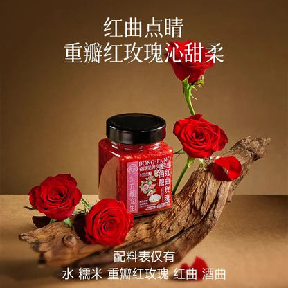 [新货亏本冲销量] 三只松鼠 东方颜究生 花香酒酿礼盒 桂花红曲+玫瑰酒酿 伴手礼 Three Squirrels Floral Sweet Fermented Rice Gift Box Osmanthus & Rose (800g)