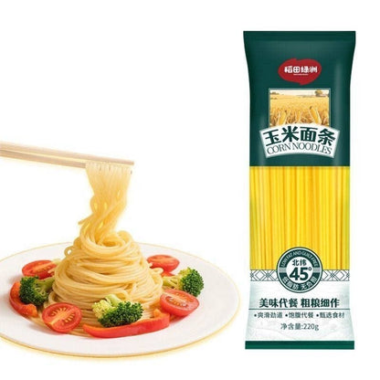 [新货亏本冲销量] 稻田绿洲 玉米面条 正宗东北玉米干面条 低脂 低GI 粗粮杂挂面 DaoTianLvZhou Corn Noodles Low Fat Low GI Healthy Diet Soba (220g)