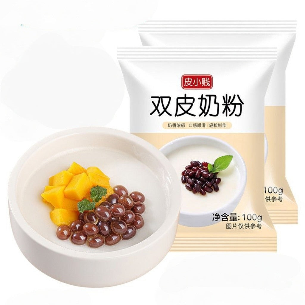 【新货亏本冲销量】皮小贱 双皮奶粉 雙皮奶 奶香浓郁 自制甜品 双皮奶预拌粉 甜品原料 Double Skin Milk Powder Dessert Mix Instant Pudding Mix (100g)