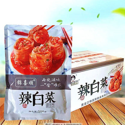 [新货亏卖冲销量] 锦喜顺 韩式辣白菜 正宗腌制泡菜 免切即食 小包装 下饭菜 Korean Kimchi (500g)
