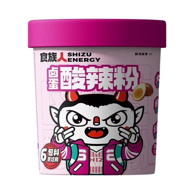 [新货亏本冲销量] 食族人 花生 豌豆 卤蛋 贡菜 锅巴 香菜 酸辣粉 花甲粉 螺蛳粉 麻酱米线 爆肚粉 重庆小面 番茄牛肉粉 鸭血粉丝 麻酱小宽粉 米线 火锅粉 ShiZuRen Hot & Sour Rice Noodles (1s)
