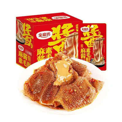 [新货亏本冲销量] 金磨坊 麻酱素毛肚 麻酱味 小米辣味 即食魔芋制品 魔芋爽 JinMoFang Konjac Snacks Vegan Tripe (18g)