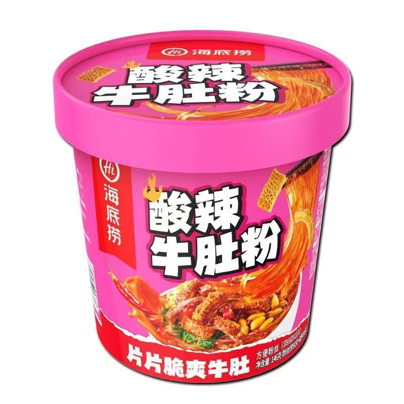 [新货亏本冲销量] 海底捞 肉沫酸辣粉 番茄牛肉粉 麻辣爆肚粉 酸辣牛肚粉 金汤肥牛粉 桶装冲泡粉 HaiDiLao Instant Cup Noodles (137g)