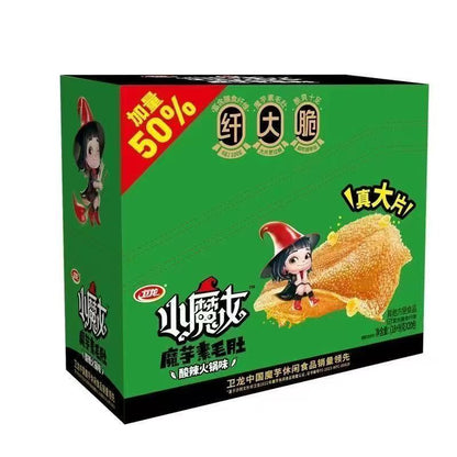 [新货亏本冲销量] 卫龙魔芋爽 网红素毛肚 香辣素毛肚 香辣味 麻辣味 酸辣味 爆辣味 麻酱味 亲嘴烧 盐津铺子大魔王 风吃海带 WeiLong Konjac Shuang MoYuShuang Spicy Snacks (20s)