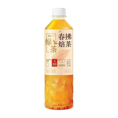 [新货亏本冲销量] 统一 春拂绿茶 春拂焙茶 无糖饮料 0脂 茶饮料 夏季饮品 Uni-President Spring Breeze Unsweetened 0 Fat Roasted Green Tea Hojicha (500ml)