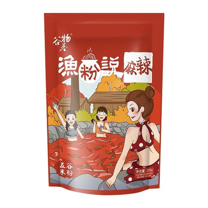 [新货亏卖冲销量]  渔粉说 谷物渔粉 三色面 麻辣 酸辣 番茄 金汤口味 五谷鱼粉 江西米线 方便速食 Fish Rice Noodles (223g)