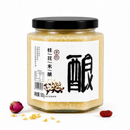 [新货亏卖冲销量] 川红锦 桂花醪糟 红曲醪糟 四川风味甜酒酿 米酒糯米酒 酿汤圆甜品 Fermented Sweet Rice (500g)
