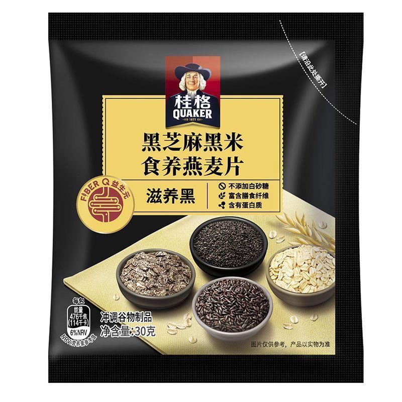 [新货亏本冲销量] 桂格 散装燕麦片 独立小包装麦片 5黑 5红 5白 5润 玉米鸡肉无米粥 贝贝南瓜无米粥 红豆轻乳 蕉香轻乳软糯麦片 牛奶高钙 红枣高铁营养麦片 Quaker Oatmeal Individual Pack (1s)