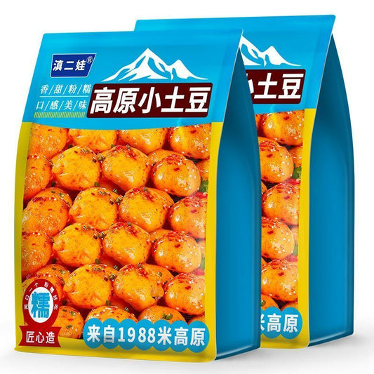 [新货亏卖冲销量] 滇二娃 香辣小土豆 开袋即食 香辣土豆零食 低脂解馋 下饭菜烧烤小吃 Spicy Mini Potato Snack (1s)
