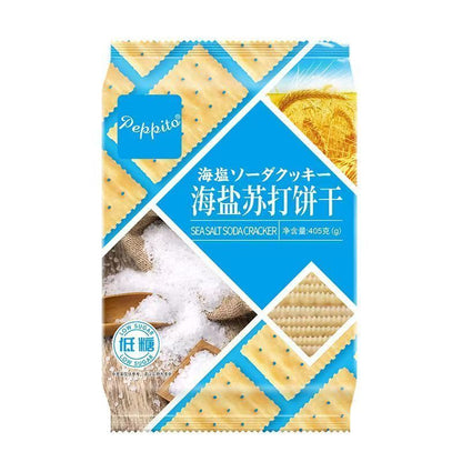 [新货亏本冲销量] PEPPITO 苏打饼干 海盐苏打饼干 黑松露奇亚籽苏打饼干 松茸味奇亚籽苏打饼干 黑松露黑麦苏打饼干 番茄味苏打饼干 海苔味苏打饼干 芥末味苏打饼干 孕妇可吃 Peppito Soda Crackers (405g)